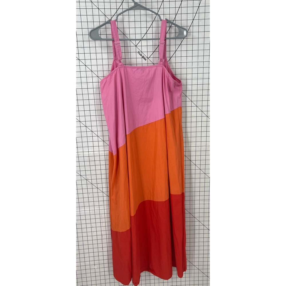 Mud Pie  Mackenzie asymmetrical, Color Block Maxi Dress Size M - Picture 11 of 11